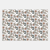 Whimsical Bloemen & Bladeren Boeket Inpakpapier Vel (Voorkant 3)