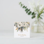 Whimsical Bloemen Bloemist Vierkante Visitekaartje (Staand voorkant)