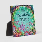 Whimsical  Bloemen denken positief Gedachten Fotoplaat (Voorkant)