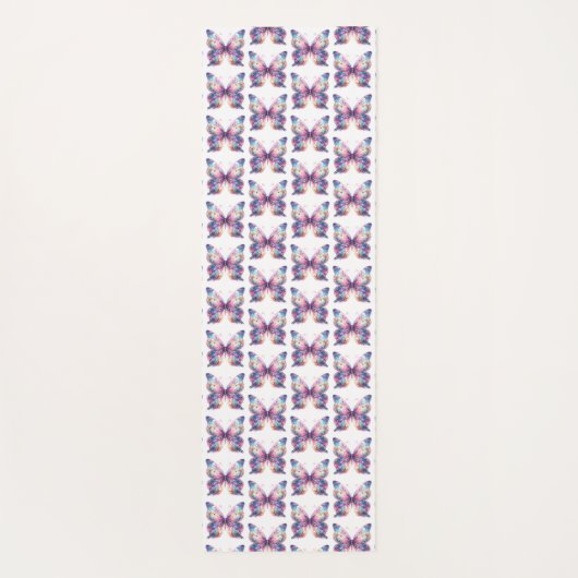 Whimsical Bloemen en Vlinder Oefenmat Yogamat (Achterkant)