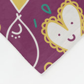 Whimsical Bloemen en Vogels Fleece Deken (Hoek)