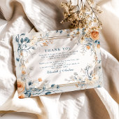 Whimsical  Bloemen Fern Wedding Bedankkaart