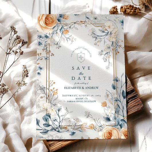 Whimsical  Bloemen Fern Wedding Save The Date