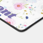 Whimsical Bloemen gepersonaliseerd Bureaumat (Hoek)