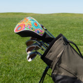 Whimsical Bloemen Golfheadcover (Insitu)