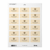 Whimsical Bloemen in een Pot Cute Adres Etiket (Full Sheet)