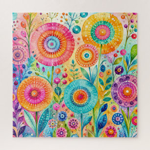Whimsical Bloemen Legpuzzel