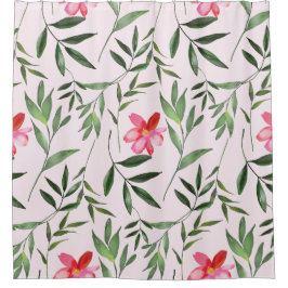 Whimsical Bloemen Licht & Mooi Douchegordijn