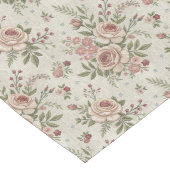 Whimsical Bloemen Speelse Shabby Chic Esthetisch Lange Tafelloper (Hoek)