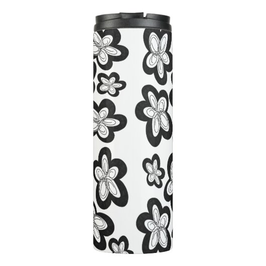 Whimsical Bloemen Thermische Mok (Achterkant)