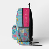 Whimsical Bloemen Vlinders Rugzak (Rechts)