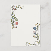 Whimsical Bloemenboeken voor Baby Invite Insert Informatiekaartje (Achterkant)