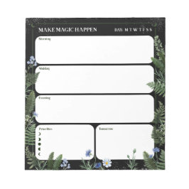 Whimsical Bloemendagplanner Notitieblok