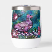 Whimsical Bloemendek Eend Paars Turquoise Persoonl (Voorkant)
