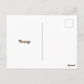 Whimsical bloemenvlinders speels design briefkaart (Achterkant)