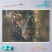 Whimsical Bloemig Galloping Paard Decoupage Tissuepapier (Craft)