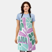 Whimsical Bloemige Moeder  Schort (Gedragen)