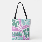 Whimsical Bloemige Moeder  Tote Bag (Achterkant)