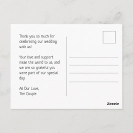 Whimsical Bloemige Watercolor Trouwkaart Briefkaart