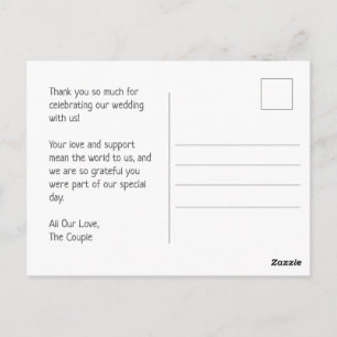 Whimsical Bloemige Watercolor Trouwkaart Briefkaart