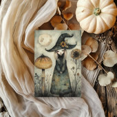 Whimsical Bloemrijke Heks Halloween Decoupage Tissuepapier