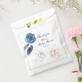 Whimsical Blooms: Elegante Waterverf Bedankzakje (Gezegeld)