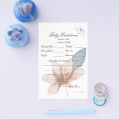 Whimsical Blooms: Elegante Waterverf Flyer (Enkel)