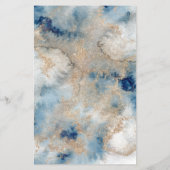 Whimsical Blooms: Elegante Waterverf Flyer (Achterkant)