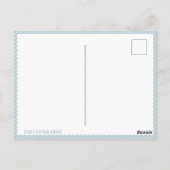 Whimsical Blue Baby Bird Hatching Dank u Briefkaart (Achterkant)