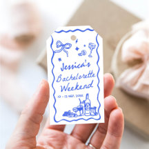 Whimsical Blue Bachelorette Party Weekend