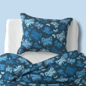 Whimsical Blue Butterfly Kussensloop
