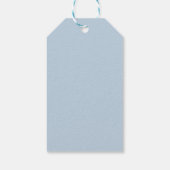 Whimsical Blue Celestial Bedankt Cadeaulabel (Achterkant)