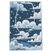 Whimsical Blue Celestial Bedankt Medium Cadeauzakje (Voorkant)