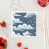 Whimsical Blue Celestial Servet (Insitu)