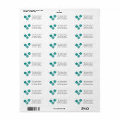 Whimsical Blue Christmas Ornaments Trio Etiket (Full Sheet)