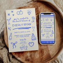 Whimsical Blue Coquette Stijlvol Vrijgezellenfeest