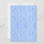 Whimsical Blue Easter Brunch Egg Hunt Uitnodiginge Kaart (Achterkant)