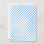 Whimsical Blue Elephant Baby shower Uitnodiging -  (Achterkant)