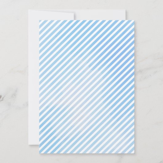 Whimsical Blue Elephant Baby shower Uitnodiging - (Achterkant)