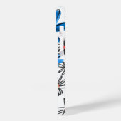 Whimsical Blue en White Flowers Case-Mate iPhone Case (Achterkant / Links)