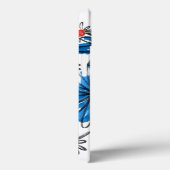 Whimsical Blue en White Flowers Case-Mate iPhone Case (Achterkant / Rechts)