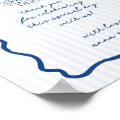 Whimsical Blue Favors Poster (Hoek)