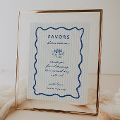 Whimsical Blue Favors Poster