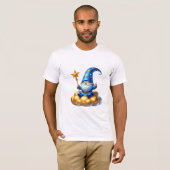 Whimsical Blue Gnome T-shirt (Voorkant volledig)