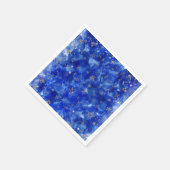 Whimsical Blue Gold Bronze Moon Stars Baby shower Servet (Hoek)
