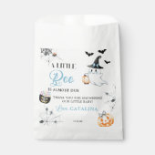 Whimsical Blue Halloween Ghost Baby shower Bedankzakje (Voorkant)