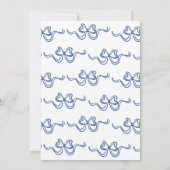 Whimsical Blue Hand Drawn Tea Vrijgezellenfeest Kaart (Achterkant)