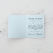 Whimsical Blue Match Made In Heaven Bridal Shower Bedankkaart (Binnen)