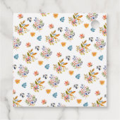 Whimsical Blue Pumpkin Baby shower Bedankjes Labels (Achterkant)