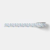Whimsical Blue Summer Tropical Wildbloemen Grosgrain Lint (Voorkant)